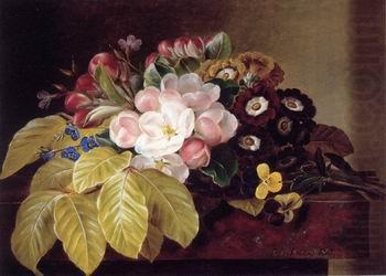 Floral, beautiful classical still life of flowers.037, unknow artist